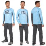 Лонгслив мужской Finntrail Wave Logo 6613 LightBlue (XXL)