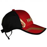 Бейсболка Helios цв. черный/красный б/р (HS-BR-303-04B)