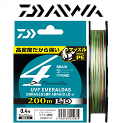 Daiwa UVF Emeraldas Dura Sensor 4Braid LD +Si² [10m x 5colors] 200m