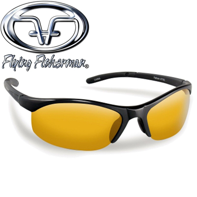 Flying Fisherman 7793BY Fathom Matte Black, Yellow-Amber