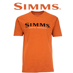 Simms Logo T-Shirt, Adobe Heather