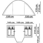 Палатка Canadian Camper Sana 4 Plus (цвет royal дуги 11/9,5 мм)