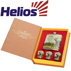 Helios Набор Олень (фляжка + стопки)