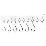 Крючок Mottomo Chinu w/ring 064 Nickel black №8 (10 шт)