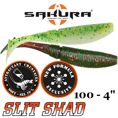 Sakura Slit Shad 100 - 4"