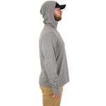 Футболка Simms Henry's Fork Hoody, Steel Heather, S