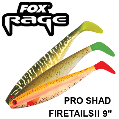 Fox Rage Pro Shad Firetails II 9"