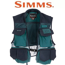 Simms Tributary Vest, Deep Sea Green