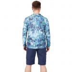 Футболка FHM Mark Принт голубой Aqua Fulgor 3XL