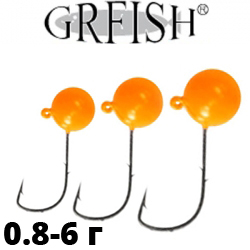 Вольфрамовая джиг-головка GRFish оранжевый