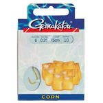 Крючок Gamakatsu BKS-1130Y Corn 75см №6 d поводка 025 (10шт.)