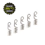 Крючки офсетные Yoshi Onyx Offset Hook 4/0 (BN), BIG EYE WITH SPRING, с пружинкой (упак. 5шт.)