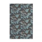 Бандана Grundens Fish Head Neck Gaiter Dusty Turquiose Camo, One size