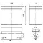 Аккумулятор Delta HR 12-55 L