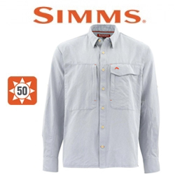 Simms Guide LS Shirt - Marl, Dark Slate