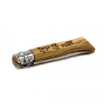 Нож складной Opinel №8 VRI Animalia Boar (кабан) (нержавеющая сталь, рукоять дуб, длина клинка 8.5 см)