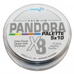 Плетеный шнур Hanzo Pandora Premium X8 150м Palette (мультиколор)  #0,6  0,13mm 7.3кg