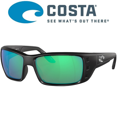 Costa Permit 580 GLS Matte Black/Green Mirror