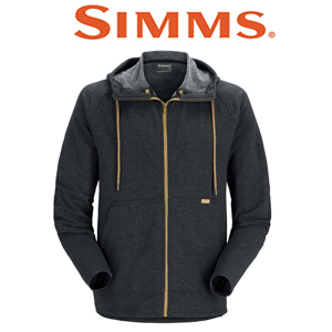 Simms Vermilion Full-Zip Hoody, Black Heather