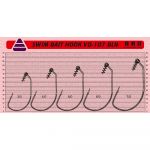 Крючок офсетный Vido Craft VD-107 Swim Bait Hook (BLN) №4/0 (10 шт/уп)