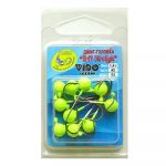 Джиг крашеный "Шар UltraLight" 3,0 гр, цв. 02-желтый, кр-к VD-072 №6, 10 шт/упак