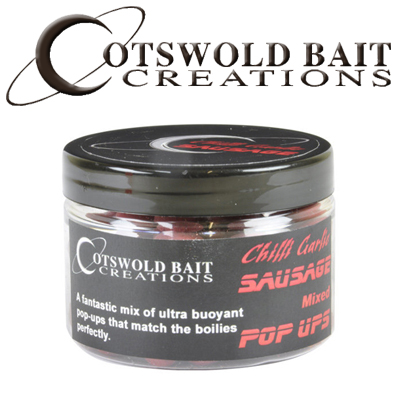 Cotswold Baits Chilli Garlic SausageE Mixed Pop-ups 150ml