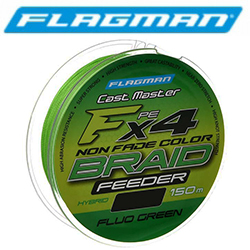 Flagman Cast Master Feeder Braid F4 150м Fluo Green