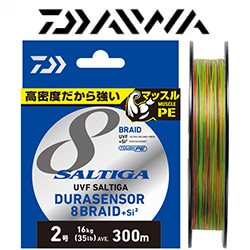 Daiwa UVF Saltiga Dura Sensor 8Braid +Si² [10m x 5colors] 300m