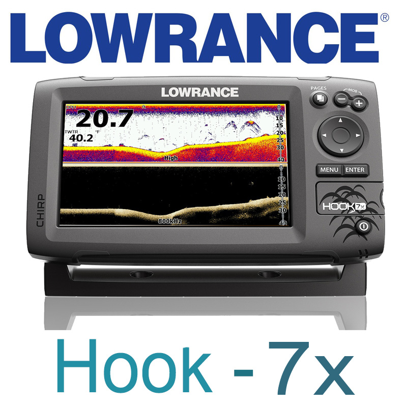 Lowrance Hook-7x Mid/High/DownScan