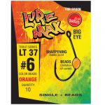 Крючки LureMax Trout LT37 #5 Red (10шт)