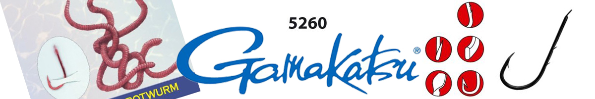 Gamakatsu BKD-5260B Red Worm