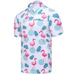 Рубашка поло c УФ защитой Redbor Kaper Chilly UV 50+ Flamingo/White р-р L