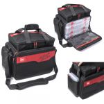 Сумка рыболовная с коробками Lucky John 25x31x46см LJ112B