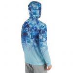 Футболка FHM Mark Hoodie V2 Принт голубой/мятный р.XS