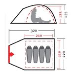Палатка Nova Tour "Терра 4 V2" с юбкой 95418-306-00